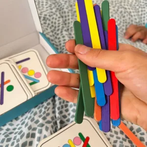 Obdržené dřevěné duhové tyčinkové puzzle od zákazníka J***y.