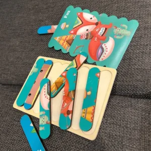 Obdržené 3D dřevěné proužkové kreslené puzzle od zákazníka E****n.