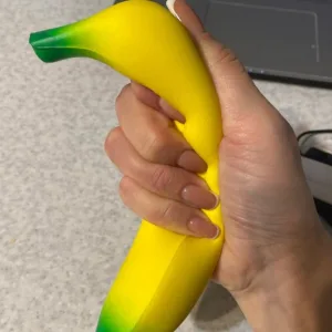 Received anti-stress soft banana toy from customer J***n.