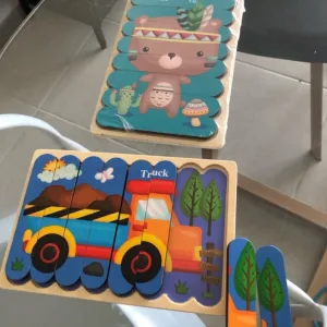 Obdržené 3D dřevěné pruhové kreslené puzzle od zákazníka L***a.