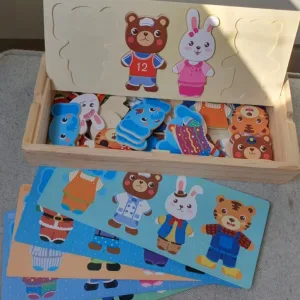 Obdržená dřevěná sada puzzle na převlékání od zákazníka M*****d.