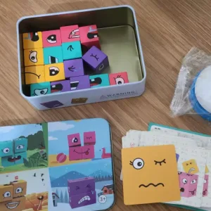 Od zákazníka N****a jsme obdrželi hru na skládání puzzle s výrazy a zvonečkem.