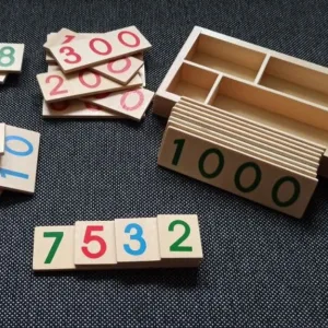 Dřevěné karty s čísly pro matematické učení od zákazníka P****n.
