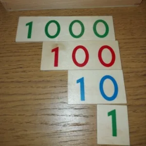 Customer C*** received Wooden Number Cards for math education.