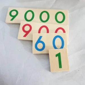 Dřevěné karty s čísly pro matematické učení od zákazníka T***e.