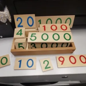 Received wooden number cards for math education from customer A****.