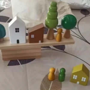 Přijaté skládací dřevěné bloky Montessori od zákazníka S***l.