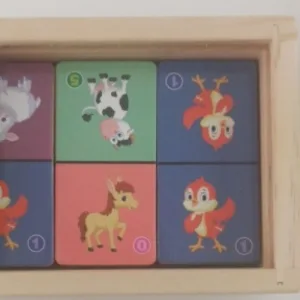 Obdrženo Dřevěné Domino Set s motivy zvířat od zákazníka T****y.