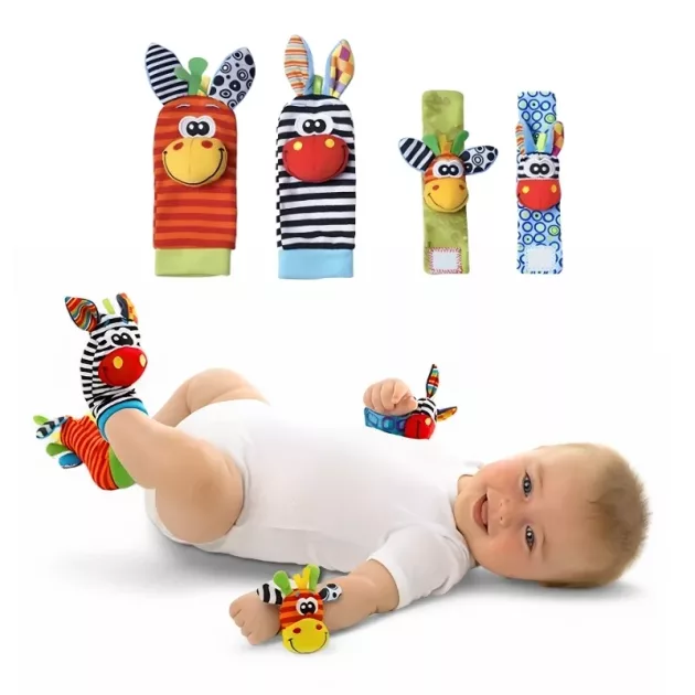 chrastítka, ponožky se zvířátky, chrastící ponožky, chrastítka na zápěstí