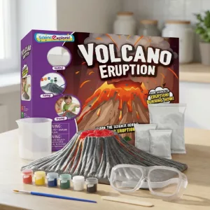 volcano eruption, magic science toy, science kit, scientific toys