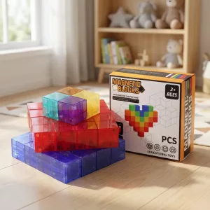 magnetic building blocks, magnetic building tiles