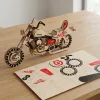 3d wooden puzzle, car building blocks