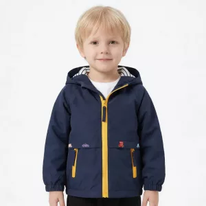 Bavlněná bunda s kapucí – stylová lehká větrovka