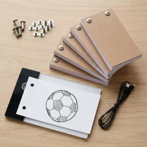 LED světelná kreslící podložka s flipbooky