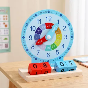 Interaktivní vzdělávací Montessori hodiny pro výuku času